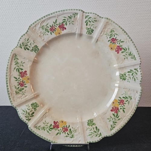 Plat rond service soleil or - plat,