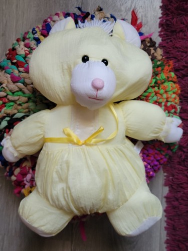 Peluche jaune toile - jaune,