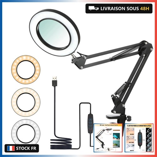 Lampe bureau led - lampe, loupe