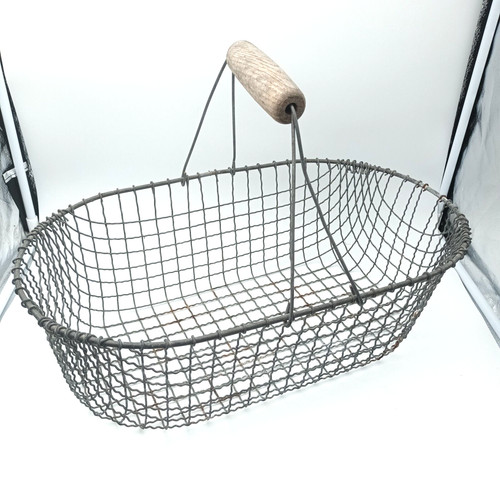 Ancien panier fil fer - fil, de