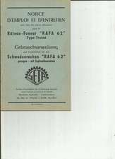 SETA - 67 BARR - RATEAU FANEUR RAFA 62 / instructions for use