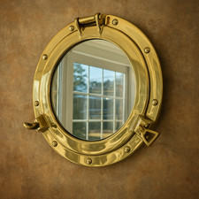 Miroir hublot en laiton 12"