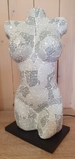 Lampe buste femme mosaique 40cm