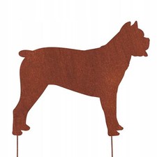 CANE CORSO CHIEN FIGURINE CORTEN JARDIN DÉCORATION CADEAU CHIEN