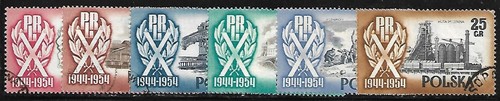 Pologne 1954 yvert 767 - 1954, 767/69