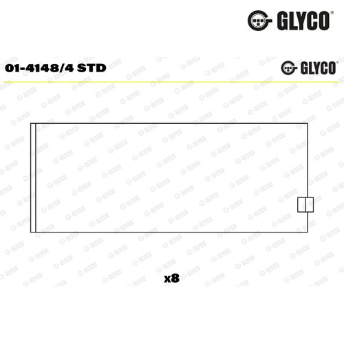 Connecting rod bearing glyco - rod,