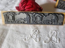 Antique stamp frieze ideal embroidery garden watering collection 16 cm n°45-2