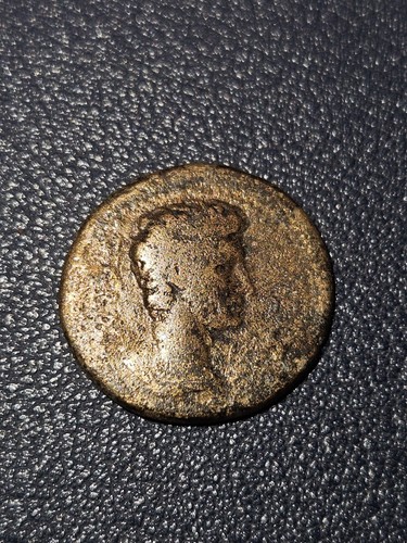 Augustus ancient roman coin - augustus,