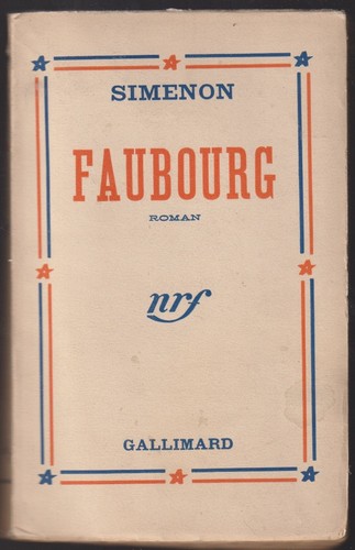 Simenon faubourg nrf 1937 - simenon:, nrf.