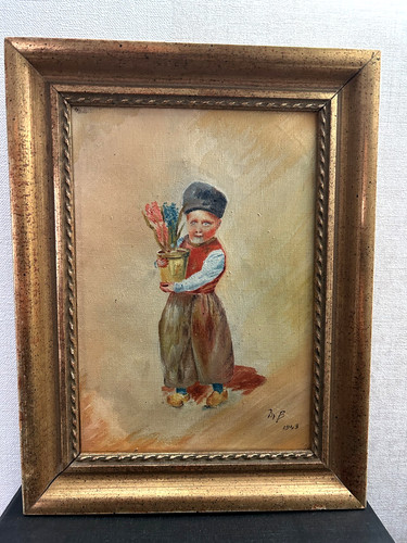 Peinture ancienne huile - peinture, sur
