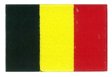 Patch badge patche écusson Belgique Belgium 85x55mm brodé thermocollant