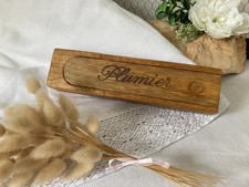 825⚜️ Ancien Plumier D'écolier en Bois Déco École Bureau Vintage