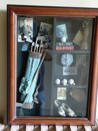 Cadre photo vitrine bois/verre