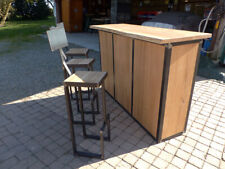 Comptoir industriel bois