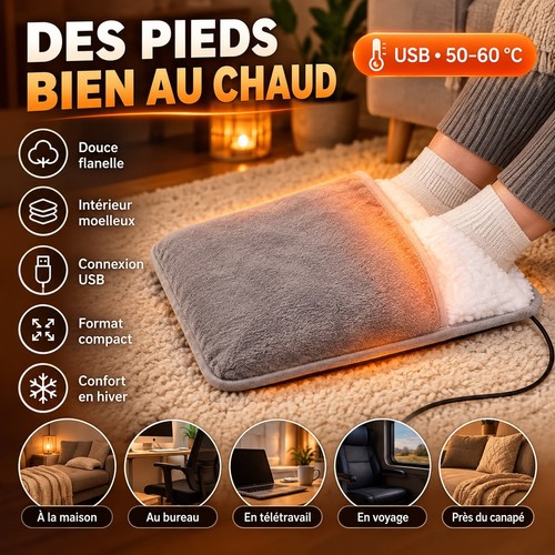 Chauffe pieds électrique usb - chauffe-pieds,