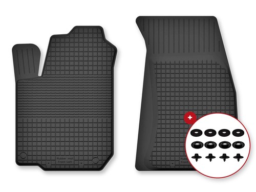 Tapis avant caoutchouc - , bac