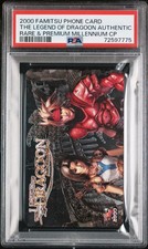 2000 Famitsu Legend of Dragoon Phone Card PSA Authentic Textured Rare