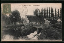 Old postcard Saint-Rémy-sur-Avre, le Vieux Moulin 1918 