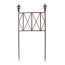 Barrière jardin fer Fleurs de