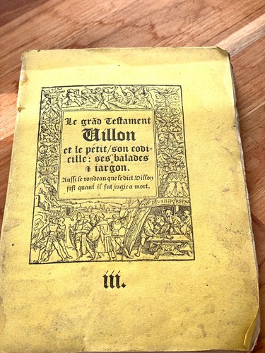 Livre ancien francois villon - livre,