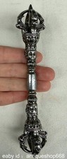 6 "Old Tibet meteorite Buddhism Buddha Head phurba Dagger Holder
