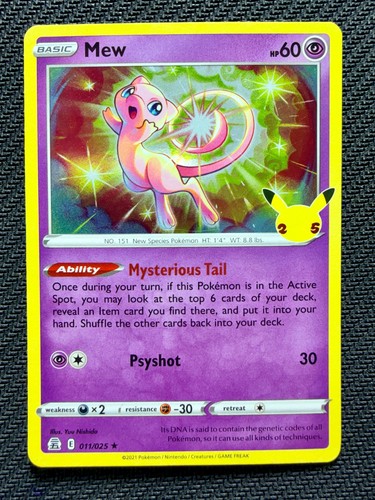 Carte pokémon mew 011 - -, 011/025