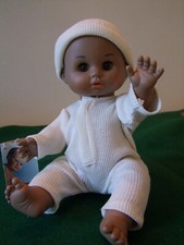 poupon PETITCOLLIN NEUF 30 cm noir Edition spéciale habillé par CATIMINI vers 95