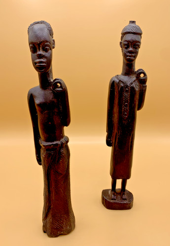 Deux statuette africaine - , en