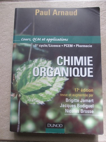 Chimie organique paul - organique, de