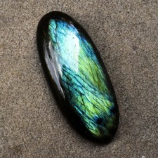 Pierre précieuse non traitée certifiée Labradorite à feu naturel de...