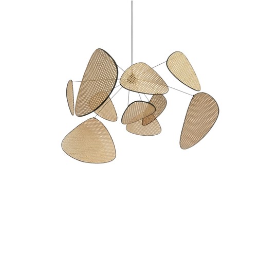 Lustre bohème cannage - cannage, bambou