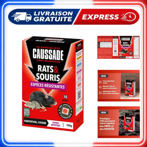 Caussade anti rats souris - &,