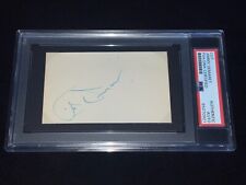 Jimmy Demaret Signed Album Page Cut PSA Slabbed Masters Champion Rare Golf