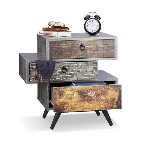 Commode vintage tiroirs - vintage,
