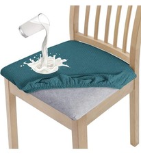 Ensemble de 4 housses de siège de chaise de salle à manger imperméables...
