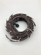 Armoire en osier illuminée 228 cm LED décoration murale salon jardin marron