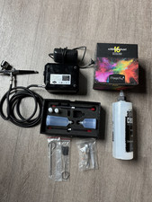 Mini Airbrush Kit HY-F200, colour set included, open box
