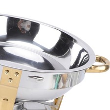 Chafing Dish Rond Doré En