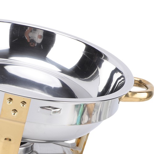 Chafing dish rond doré - chafing,