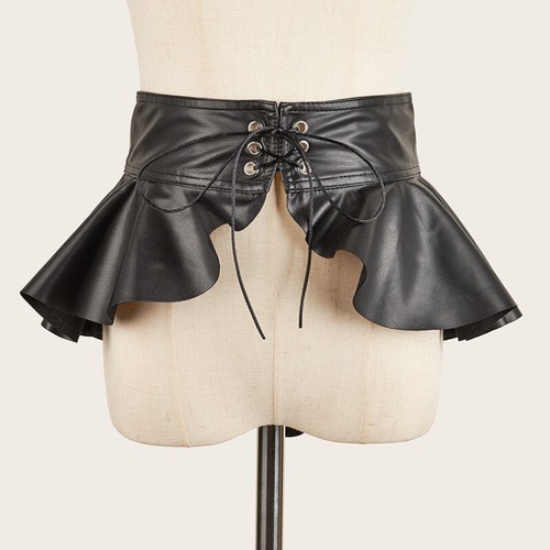 Femme simili cuir ruche - femme,