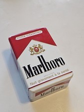 Boîte en metal marlboro big pack, vide, pour collection