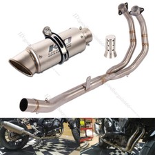 For Honda CBR500R CB500F CB500X 2013-2025 Exhaust System 51mm Muffler Pipe Steel