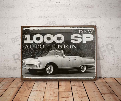 Plaque métal vintage dkw auto