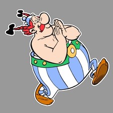 Sticker autocollant obélix