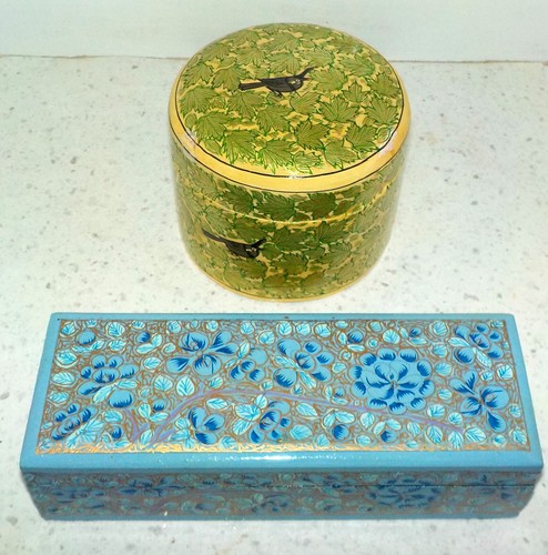 Boites papier mâché et - 2,