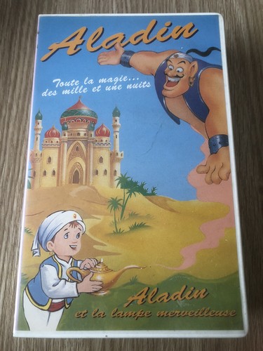 Cassette vidéo vhs aladdin - cassette,