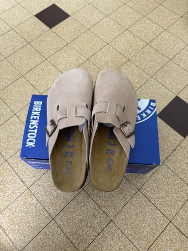 Birkenstock boston gris - birkenstock, beige