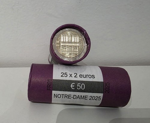 Rouleau euros - 2€,