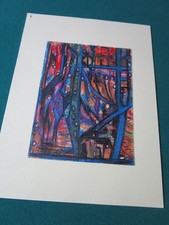 Marthe Estibotte  Original Crayon De Couleurs On Paper Unframed 5 X 6" #4