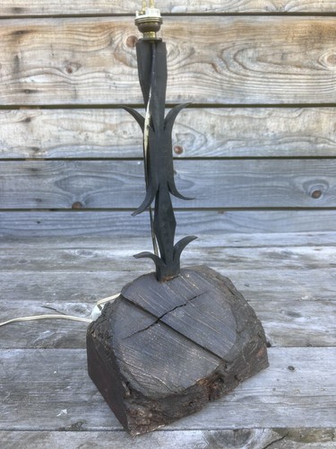 Lamp base wrought - iron, ancient